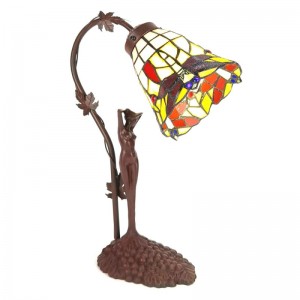 Lampa Tiffany Light Muse 14x13x37 cm, 1xE14 / Max 40W, Clayre & Eef Lampa Tiffany Light Muse 14x13x37 cm, 1xE14 / Max 40W, Clayre & Eef